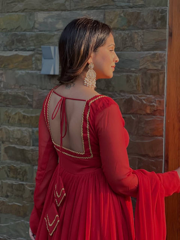 Luxury Blooming Georgette Lehenga