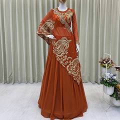 Stylish Blouse & Shrug Lehenga