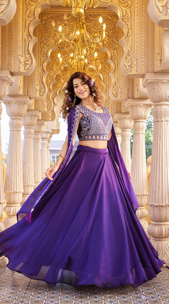 Moti & Sequence Work Lehenga