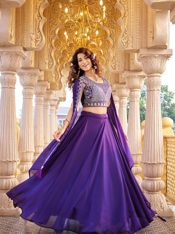 Moti & Sequence Work Lehenga