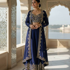 Premium Festive Shrug Style Plazo Indo Western