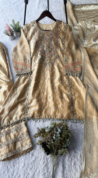 Trendy Wedding Wear Fendy Sequence Embroidered Salwaar Suit Set