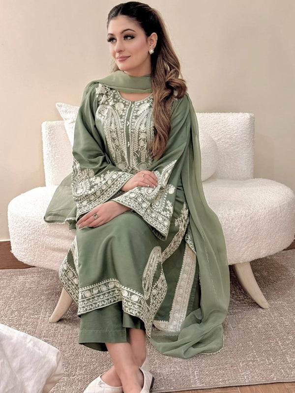 Stylish Kurti Palazzo 3PC Set