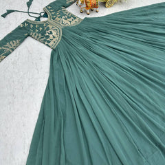 Embroidered Georgette Lehenga