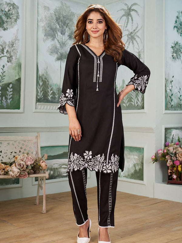Trending Embroidered Running Co-ord Sets