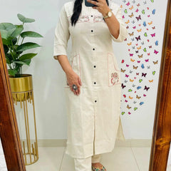 Office Wear Embroidery  Co-Ord Sets