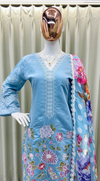 Elegant Embroidery Farsi Salwar Dresses