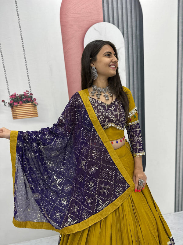 Real Mirror Work Lehenga Choli