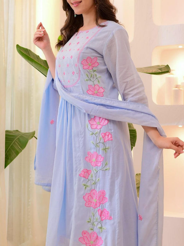 Graceful Parampara Silk Embroidered Dresses