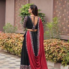 Ajrakh Print Lehenga