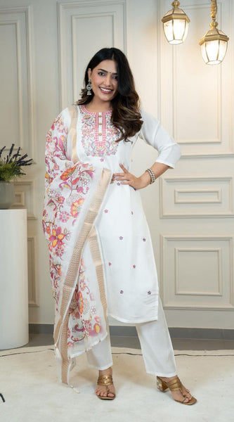 Designers Kurti Pent Dupatta Set Dresses
