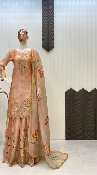 Chinon Embroidered Indo Western