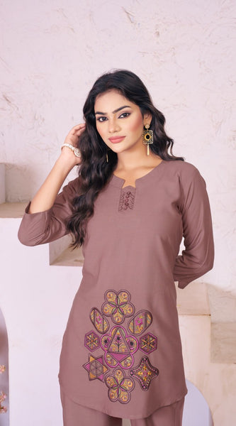 Heavy Rayon Embroidery Co-Ord Sets