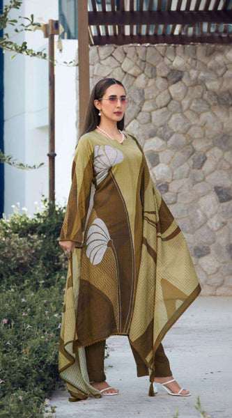 Stylish Digital Printed 3-Piece Dresses
