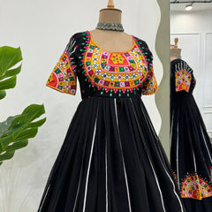 Faux Georgette Sequin Lehenga