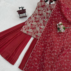 Luxury Simmer Silk Partywear Indo Western