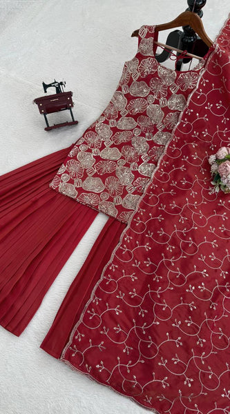 Luxury Simmer Silk Partywear Indo Western