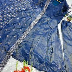 Heavy Cosmos Silk Designer Indo Western