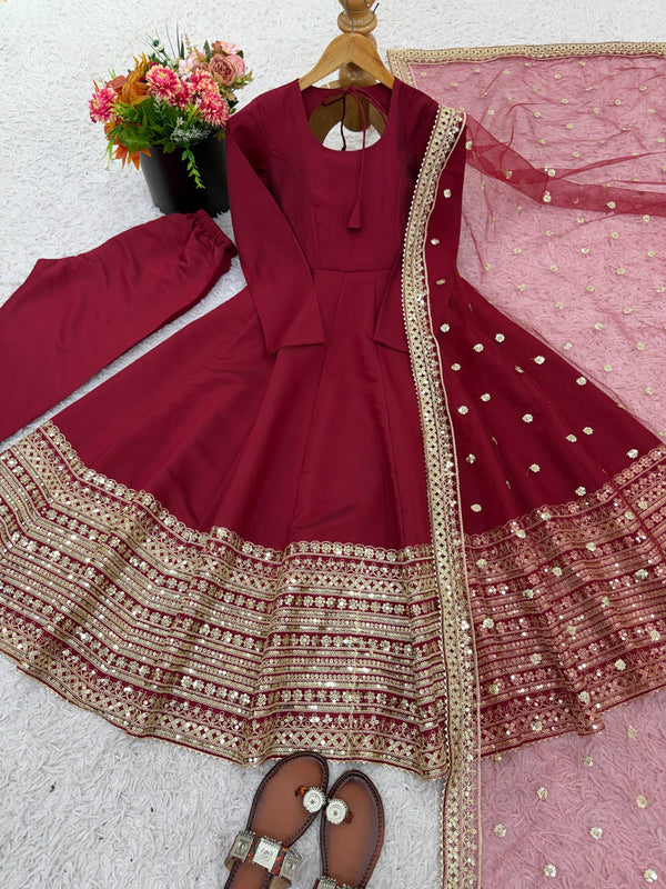 Festive Ready Anarkali Lehenga