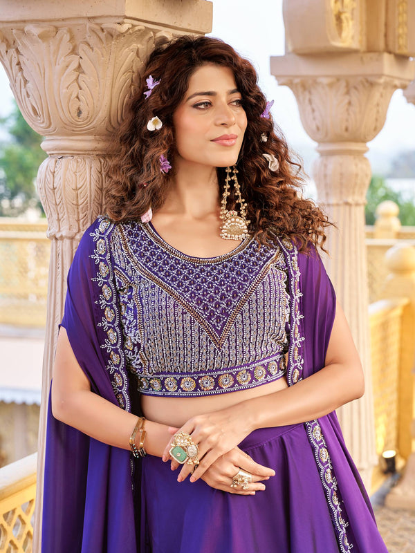 Moti & Sequence Work Lehenga