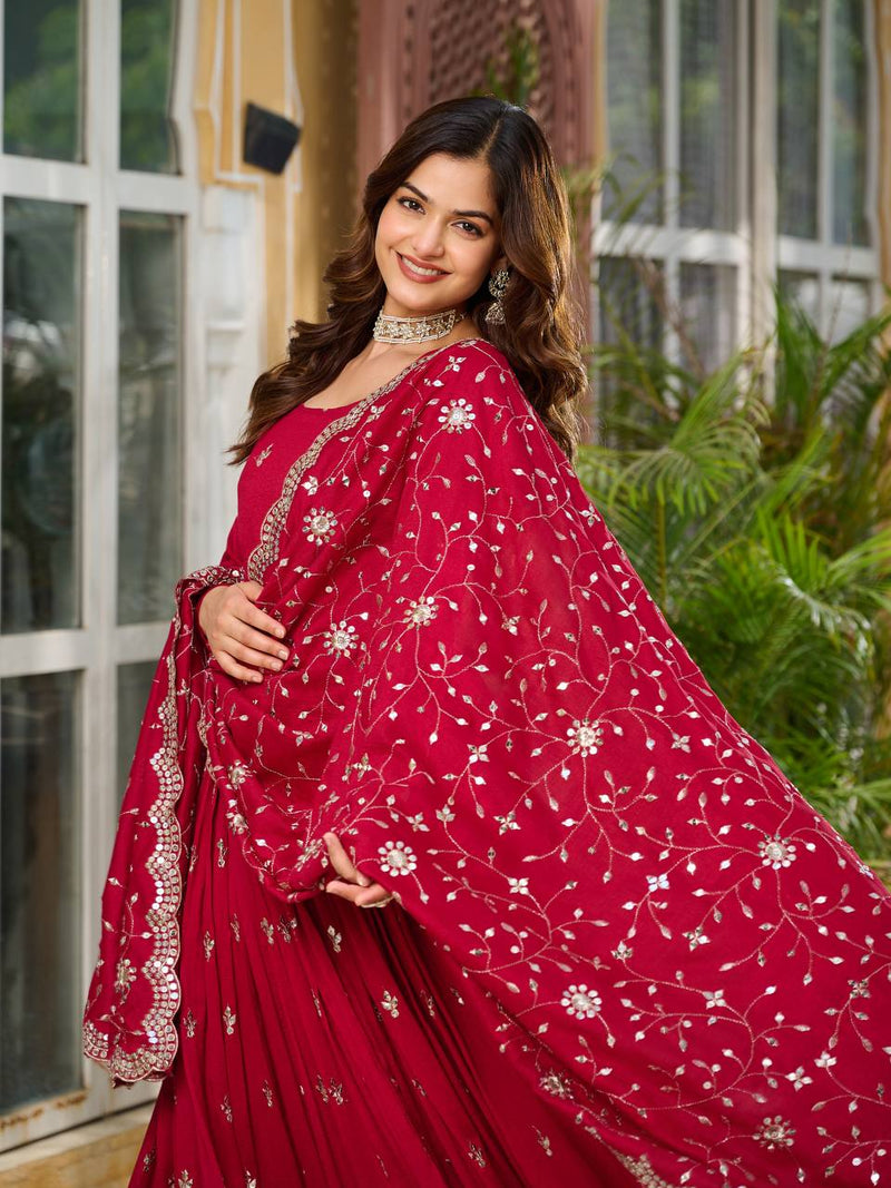 Adorable Vichitra Silk Lehenga