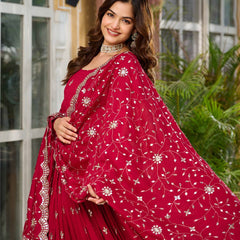 Adorable Vichitra Silk Lehenga