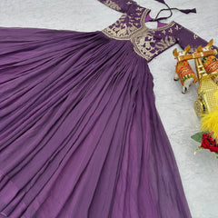 Embroidered Georgette Lehenga