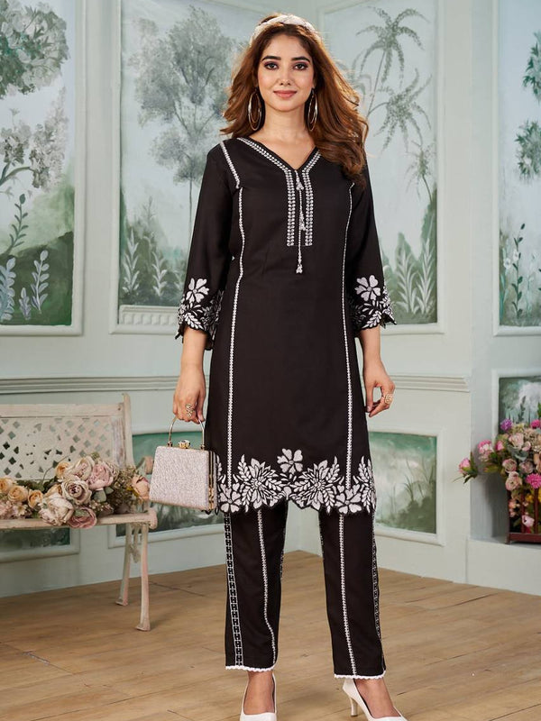 Trending Embroidered Running Co-ord Sets