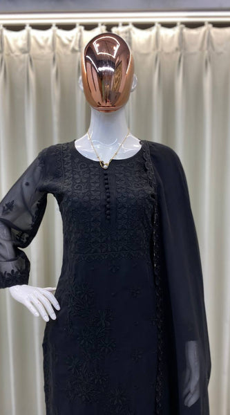Georgette Embroidered Dresses