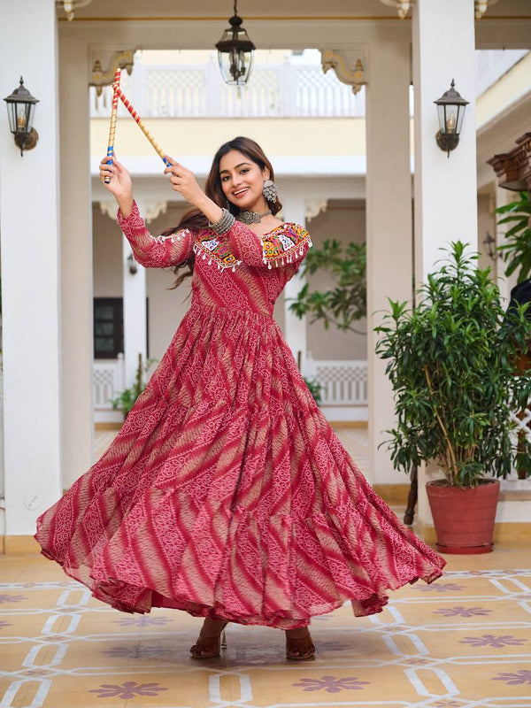 Navratri Special Gamathi Work Lehenga