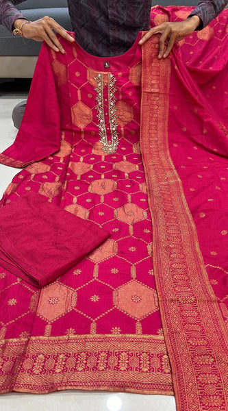 Pure Banarasi Silk Dresses