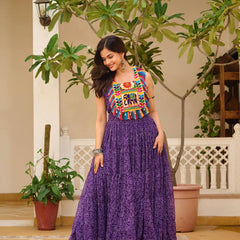Bandhani Mirror Work Lehenga