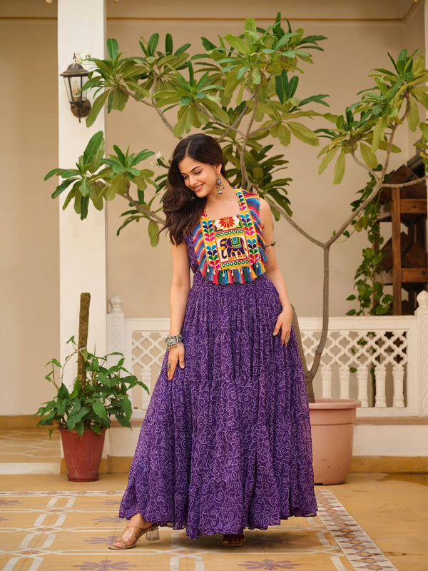 Bandhani Mirror Work Lehenga