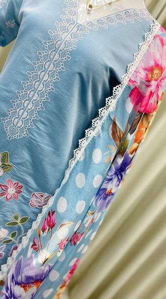 Elegant Embroidery Farsi Salwar Dresses