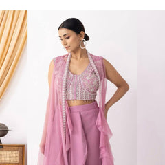Three-Piece Handwork Indo Western
