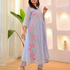 Graceful Parampara Silk Embroidered Dresses