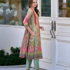 Festive Silk Blend Dresses Dupatta Set