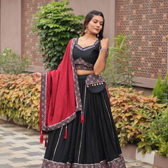 Ajrakh Print Lehenga