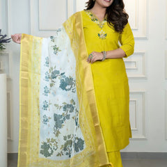 Roman Silk Dresses with Chanderi Dupatta