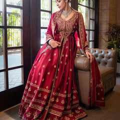 Designer Chinon Silk Lehenga