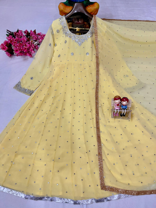 Sequins Work LEHENGA