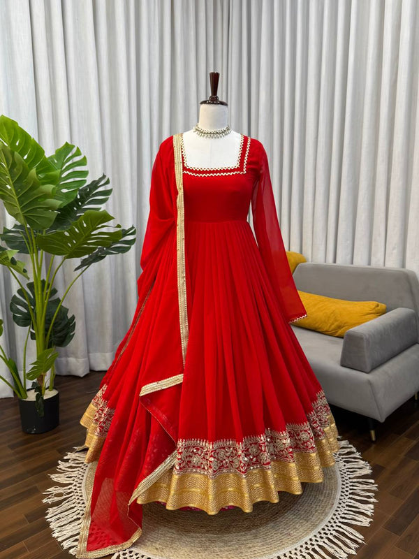 Luxury Blooming Georgette Lehenga