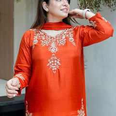 Luxury Mul Chanderi Festive Indo Western