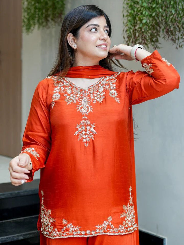 Luxury Mul Chanderi Festive Indo Western