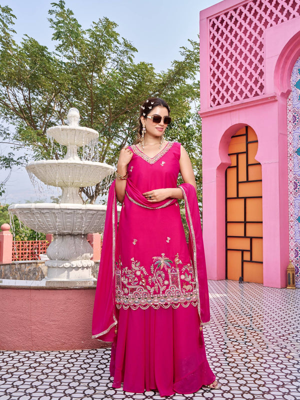 Haldi Special Designer Indo Western Plazzo