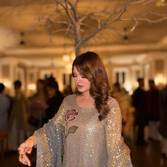 Twill Sequins Kurti, Dupatta & Pent Dresses