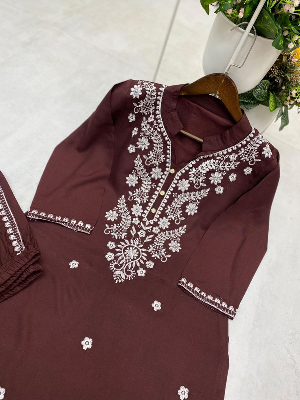 Special Trending Embroidery Work Co-Ord Sets