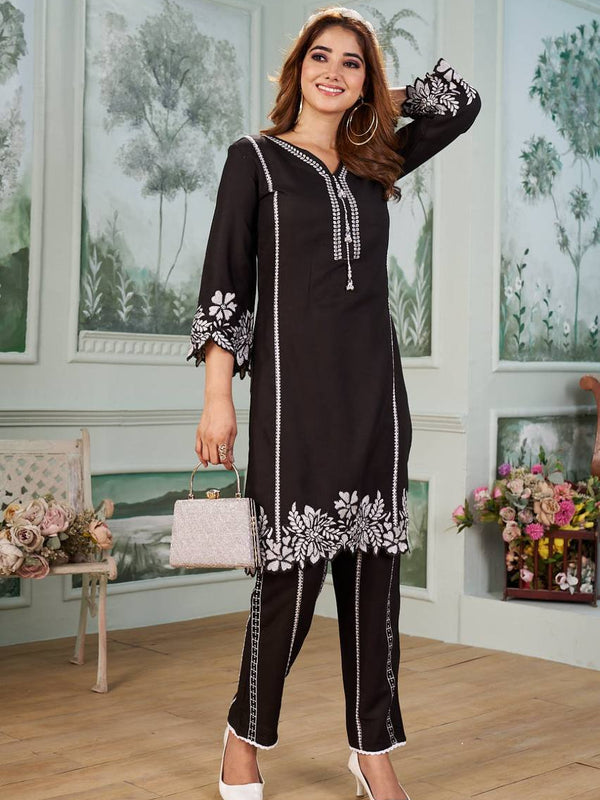 Trending Embroidered Running Co-ord Sets