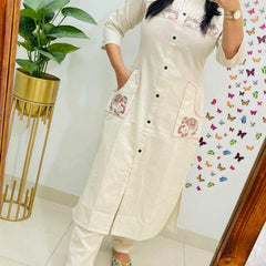 Office Wear Embroidery  Co-Ord Sets