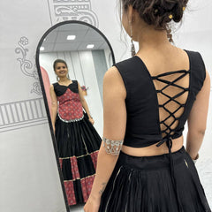 Ajrakh Print Festive Lehenga